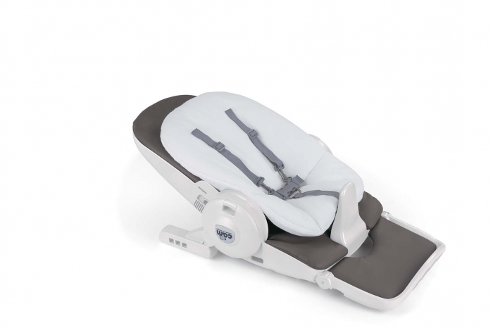 Scaun de Masa 4in1 pentru Bebelusi si Copii, CAM® Original, Înălțime Ajustabila, Varsta 0-14 ani, Pliabil, Centura de Siguranta in 5 Puncte, Depozitare, Mint [16]