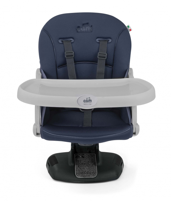 Scaun de Masa CAM® Seat Idea, Înălțime Ajustabila, Varsta 6-36 luni, Pliabil, Centura de Siguranta in 5 Puncte, Gri [2]