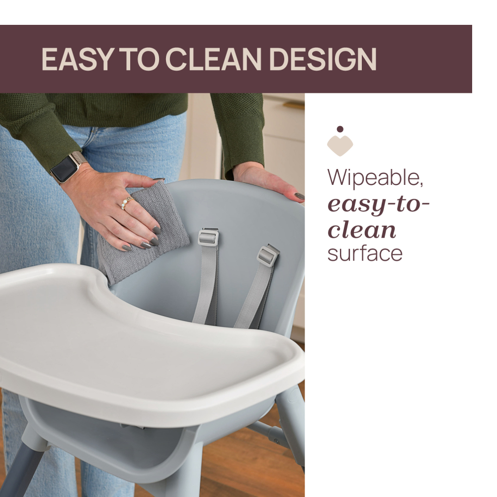 Scaun de masa Chicco evolutiv 3 in 1 Polly Zest, Moon Grey (Gri), 6luni+ [7]