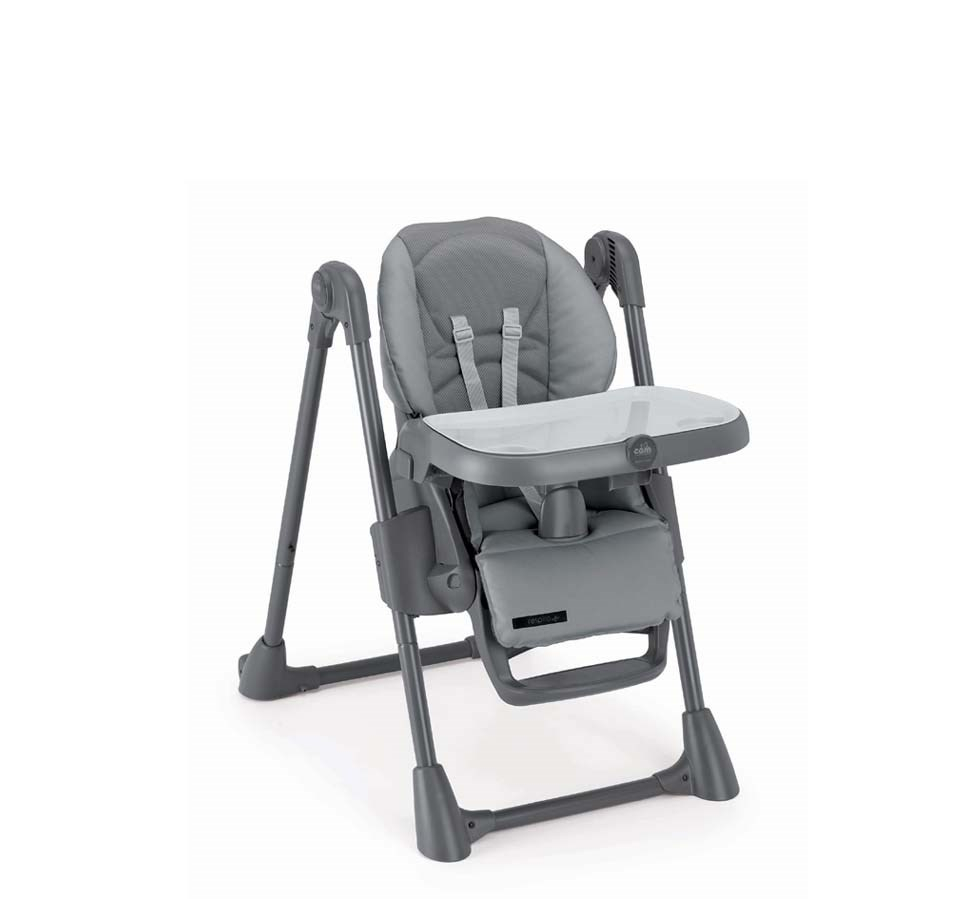 Scaun de Masa Multifunctional pentru Bebelusi si Copii, CAM® Pappananna Icon Air, Material mesh respirant 3D, Înălțime Ajustabila, Varsta 6 luni-15 kg, Pliabil, Centura de Siguranta in 5 Puncte, Depoz [4]