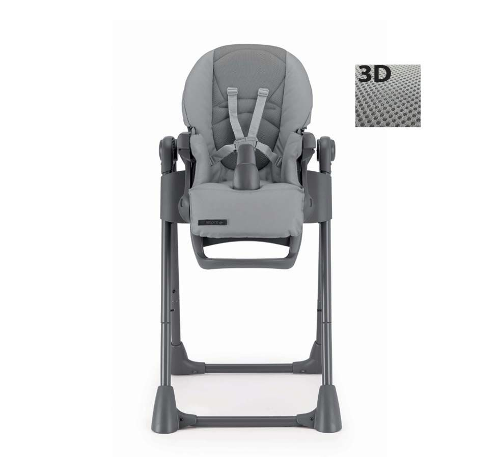 Scaun de Masa Multifunctional pentru Bebelusi si Copii, CAM® Pappananna Icon Air, Material mesh respirant 3D, Înălțime Ajustabila, Varsta 6 luni-15 kg, Pliabil, Centura de Siguranta in 5 Puncte, Depoz [1]
