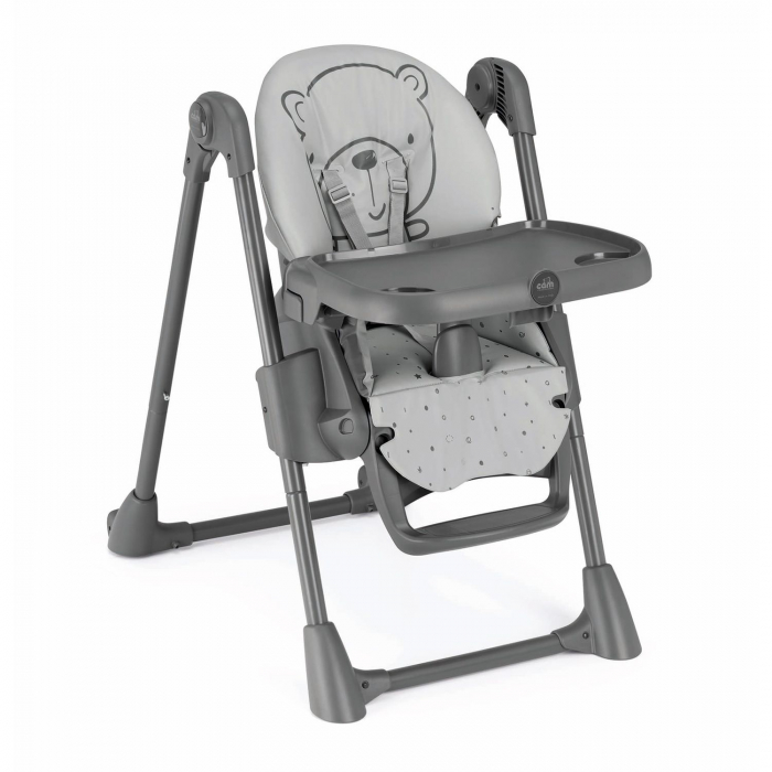 Scaun de Masa Multifunctional pentru Bebelusi si Copii, CAM® Pappananna, Înălțime Ajustabila, Varsta 6-36 luni, Pliabil, Centura de Siguranta in 5 Puncte, Depozitare, Bej [3]