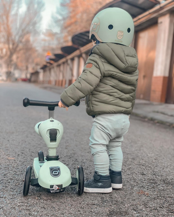 Trotineta copii cu sezut, transformabila 2in1, HighwayKick 1 Kiwi, 1-5 ani, pana la 50 kg, Scoot & Ride [15]