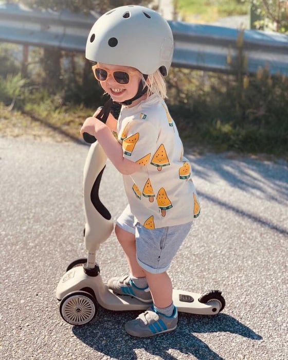 Trotineta copii cu sezut, transformabila 2in1, HighwayKick 1 Ash, 1-5 ani, pana la 50 kg, Scoot & Ride [28]