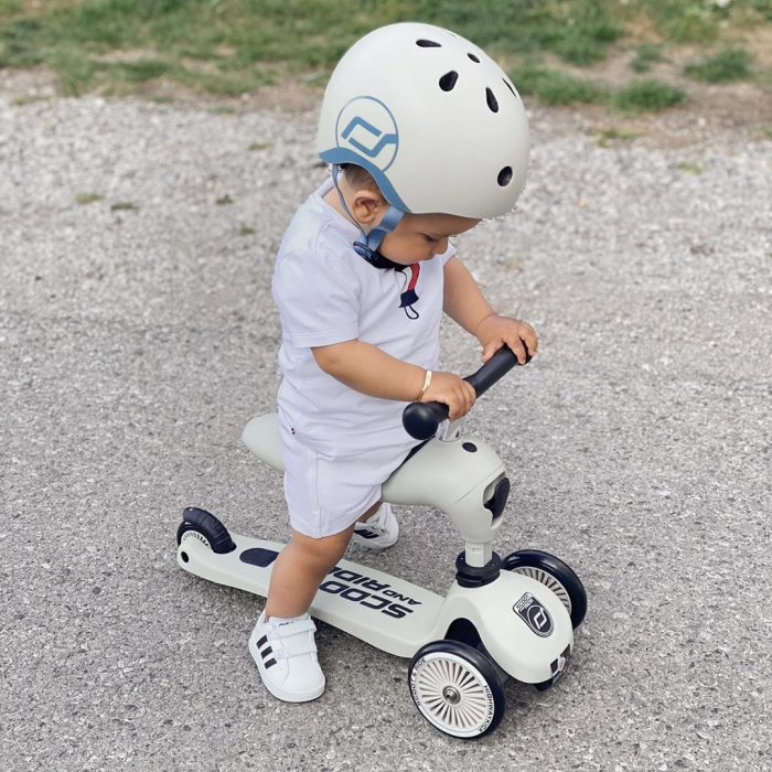 Trotineta copii cu sezut, transformabila 2in1, HighwayKick 1 Ash, 1-5 ani, pana la 50 kg, Scoot & Ride [27]