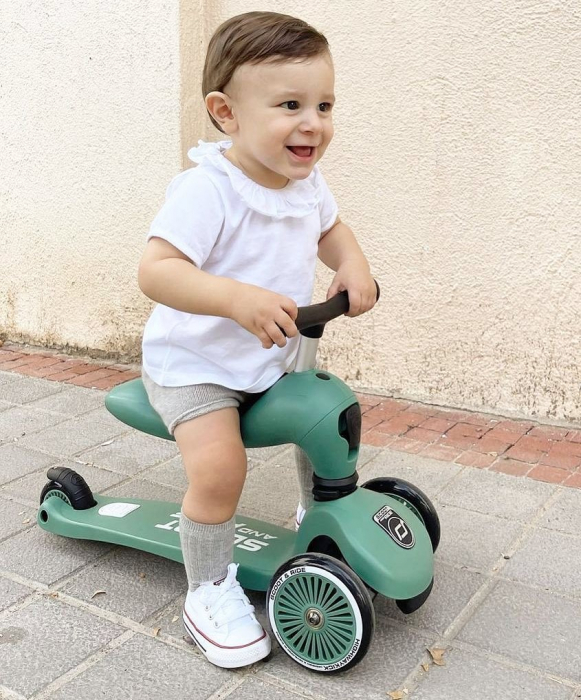Trotineta copii cu sezut, transformabila 2in1, HighwayKick 1 Forest, 1-5 ani, pana la 50 kg, Scoot & Ride [25]