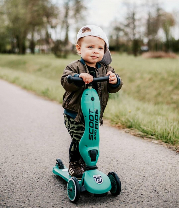 Trotineta copii cu sezut, transformabila 2in1, HighwayKick 1 Forest, 1-5 ani, pana la 50 kg, Scoot & Ride [26]