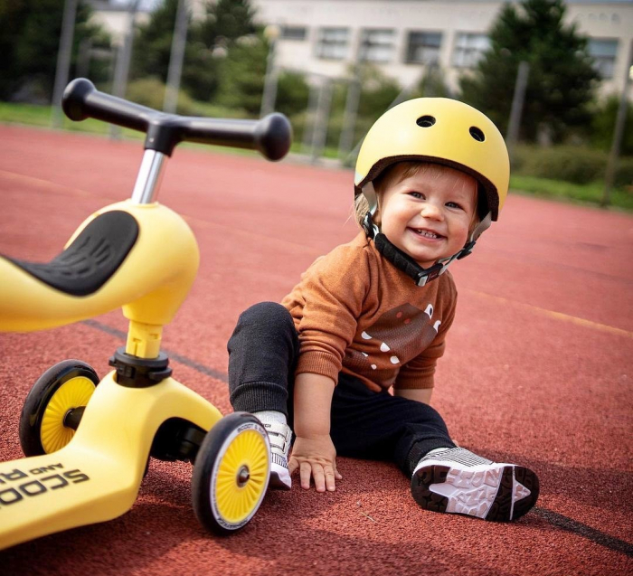 Trotineta copii cu sezut, transformabila 2in1, HighwayKick 1 Lemon, 1-5 ani, pana la 50 kg, Scoot & Ride [16]