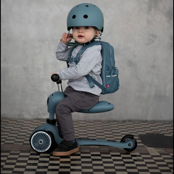 Trotineta copii cu sezut, transformabila 2in1, HighwayKick 1 Steel, 1-5 ani, pana la 50 kg, Scoot & Ride [18]