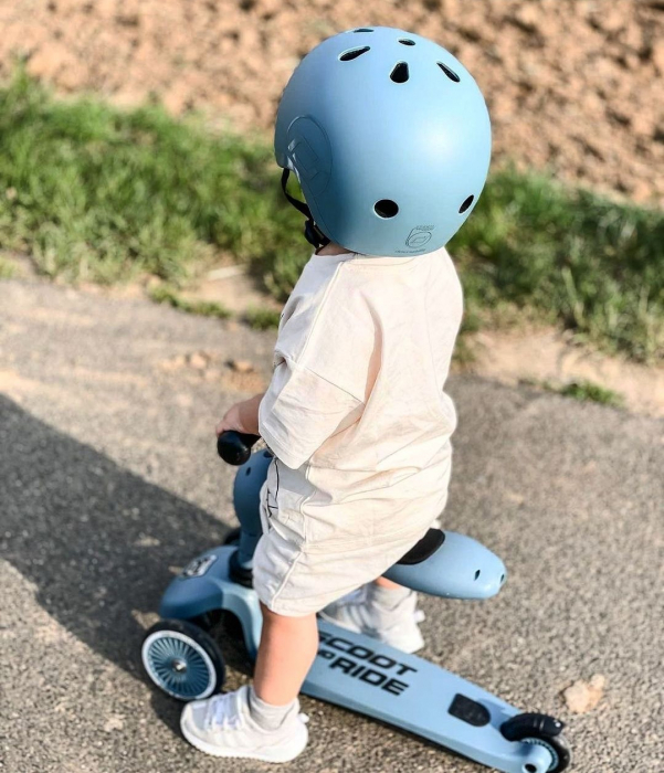 Trotineta copii cu sezut, transformabila 2in1, HighwayKick 1 Steel, 1-5 ani, pana la 50 kg, Scoot & Ride [16]