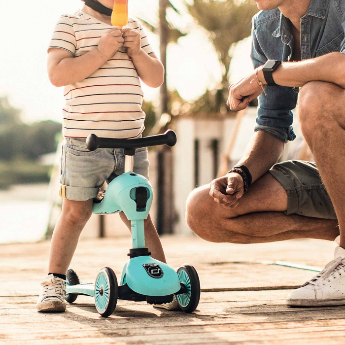 Trotineta copii cu sezut, transformabila 2in1, HighwayKick 1 Blueberry, 1-5 ani, pana la 50 kg, Scoot & Ride [13]