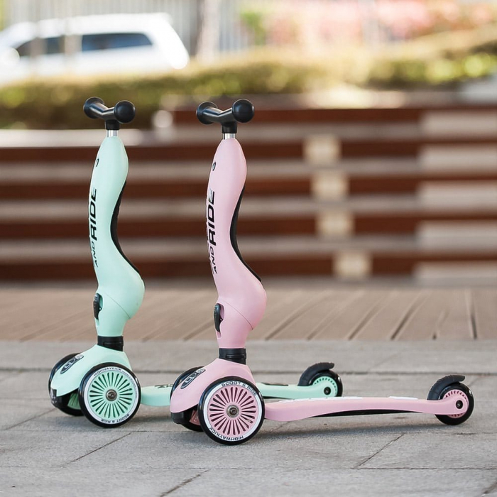 Trotineta copii cu sezut, transformabila 2in1, HighwayKick 1 Rose, 1-5 ani, pana la 50 kg, Scoot & Ride [16]
