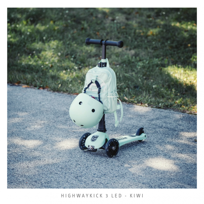 SCOOT AND RIDE - Trotineta HighwayKick 3 Pliabila, 3-6 ani, Ash, roti luminoase [17]