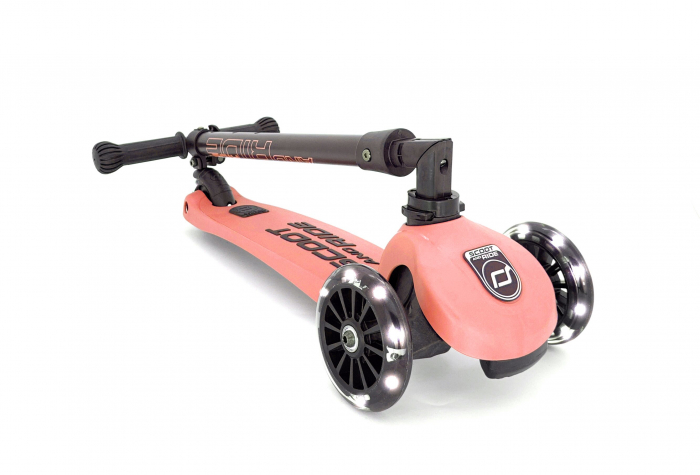 SCOOT AND RIDE - Trotineta HighwayKick 3 Pliabila, 3-6 ani, Peach, roti luminoase [3]