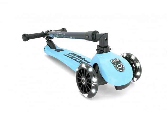 SCOOT AND RIDE - Trotineta HighwayKick 3 Pliabila, 3-6 ani, Blueberry, roti luminoase [3]