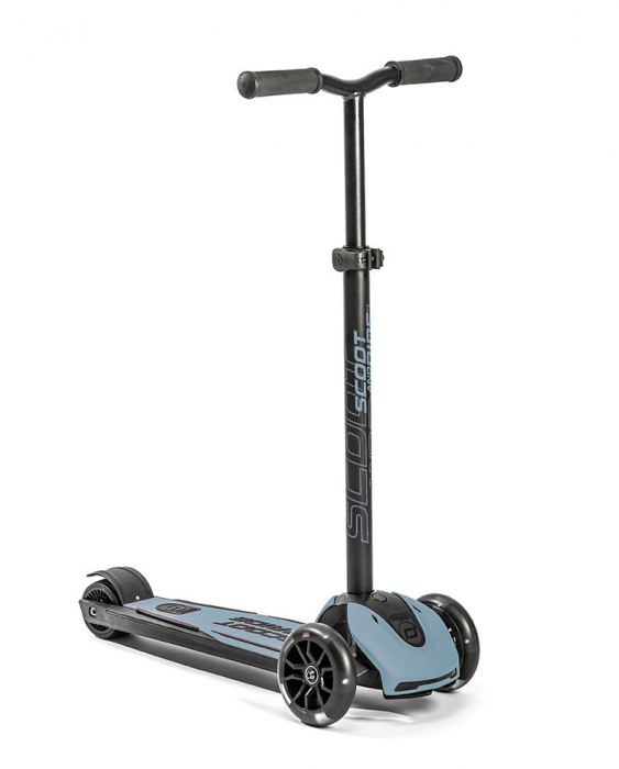 Trotineta copii pliabila, reglabila, roti luminoase, Highwaykick 5 Led Steel, 5 ani +, pana la 80 kg, Scoot & Ride [2]