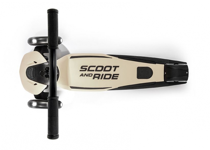 Trotineta copii pliabila, reglabila, roti luminoase, Highwaykick 5 Led Ash, 5 ani +, pana la 80 kg, Scoot & Ride [3]