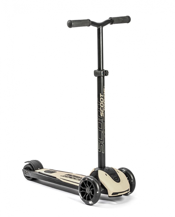 Trotineta copii pliabila, reglabila, roti luminoase, Highwaykick 5 Led Ash, 5 ani +, pana la 80 kg, Scoot & Ride [2]