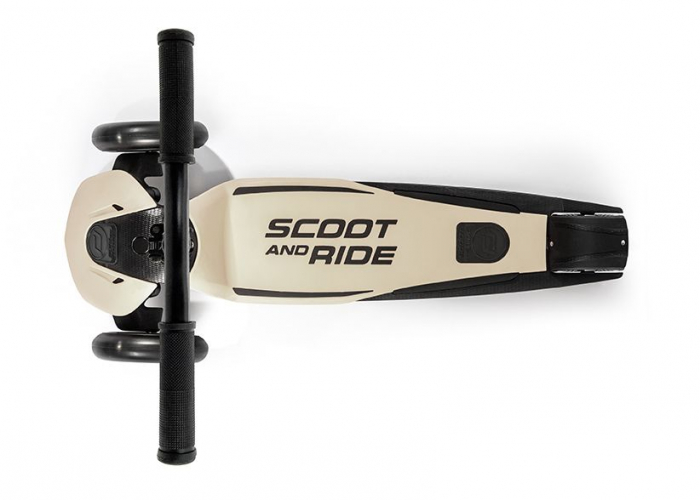 Trotineta copii pliabila, reglabila, roti luminoase, Highwaykick 5 Led Ash, 5 ani +, pana la 80 kg, Scoot & Ride [4]