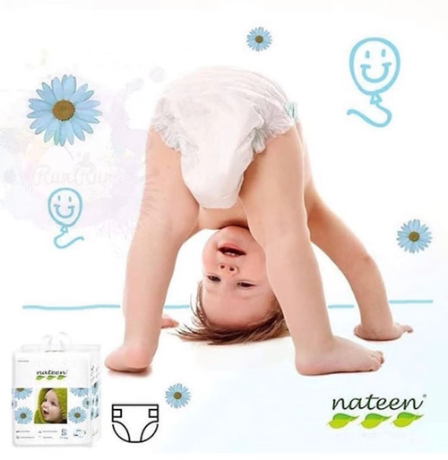Scutece Bebeluși Nateen Premium Nr.3 4–9 kg (72 bucăți) | Super absorbante & Hipoalergenice [4]