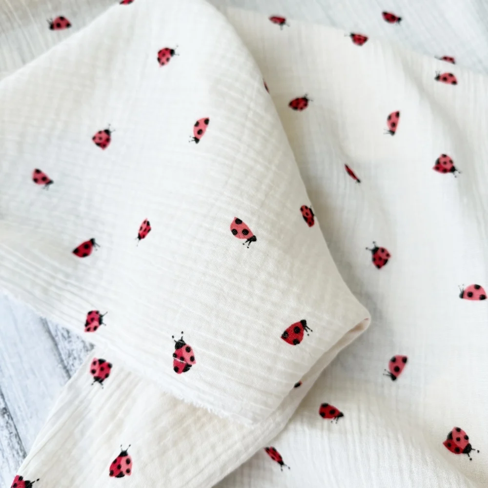 Set 2 museline Gărgărița Norocoasă din bumbac Muselina Organica GOTS100%, 70x70 cm [3]