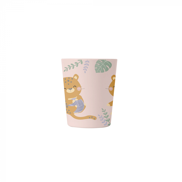 Set complet de masa, 5 piese, cu ventuza, “Jungle Cheetahs” Rose [2]