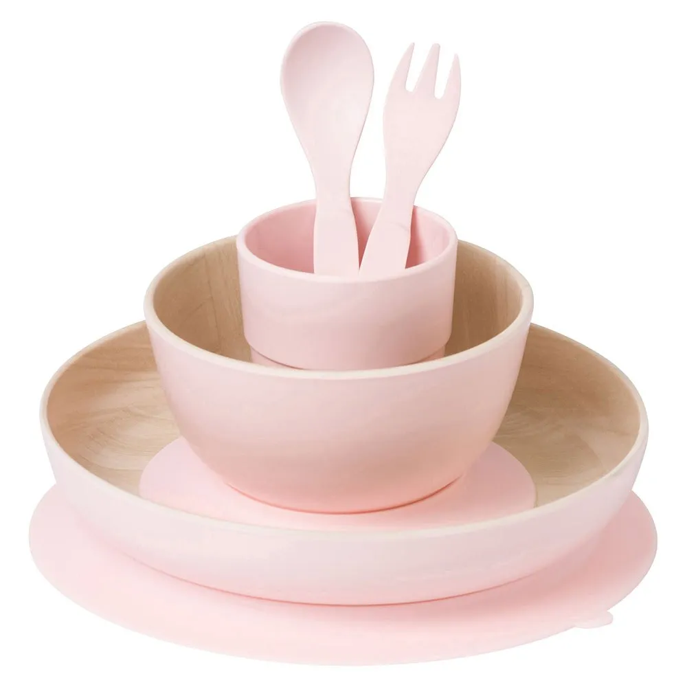 Set complet de masa, 5 piese, cu ventuza, "Nordic" Rose [2]