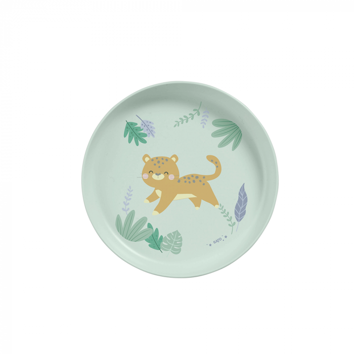 Set complet de masa, 5 piese, cu ventuza, “Jungle Cheetahs” Mint [3]