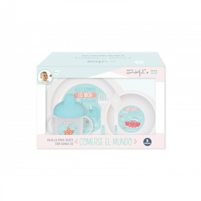 Set complet de masa, 5 piese, "La Mar De Felices” Blue [6]