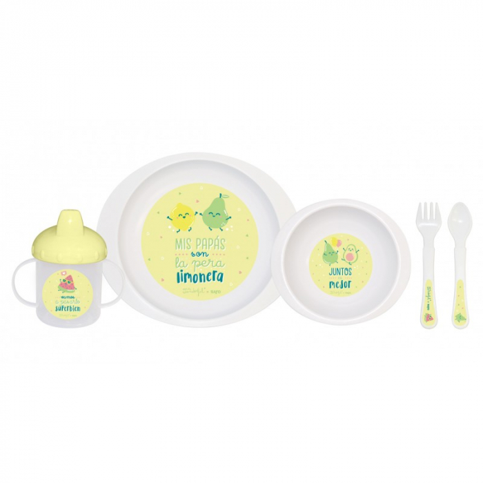 Set complet de masa, 5 piese, "La Pera Limonera” Yellow [1]