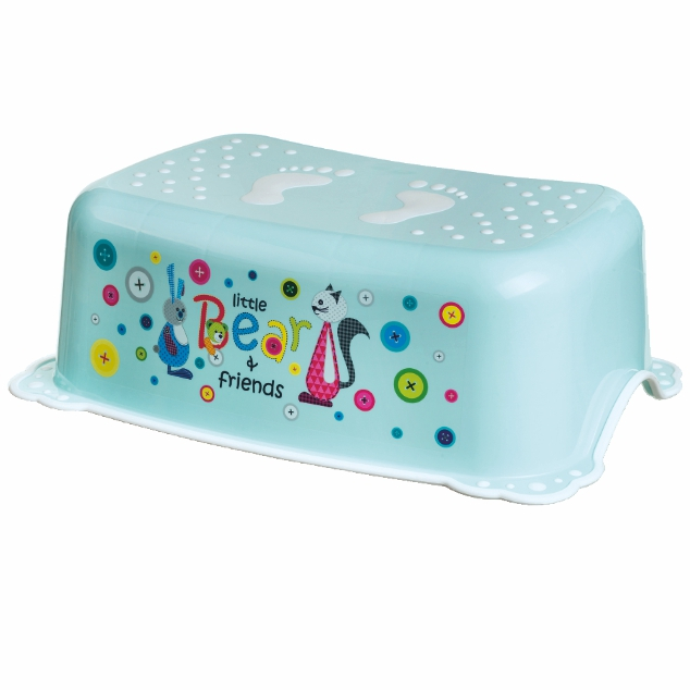 ✨ Set complet Reductor Toaletă cu Colac Moale + Înălțător Baie Antiderapant, Bear and Friends Mint – Maltex Baby [2]