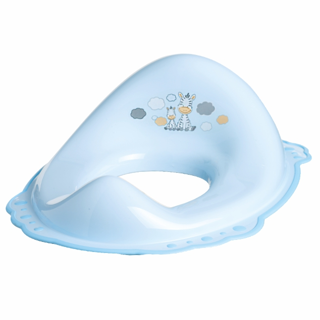 ✨ Set complet Reductor Toaletă  + Înălțător Baie Antiderapant, Zebra Blue – Maltex Baby [2]