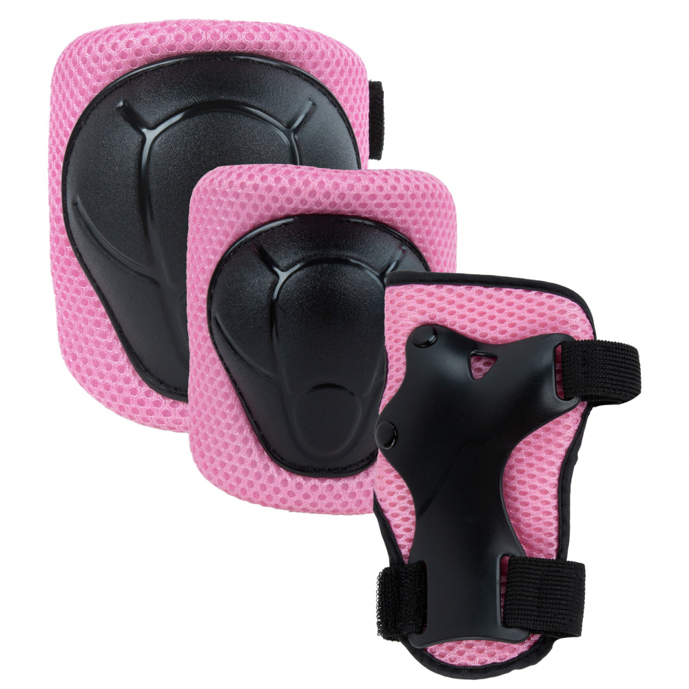 Set de protectie Kidwell Trix, genunchiere, cotiere si palme, marime M, 25-50 kg, Pink [1]