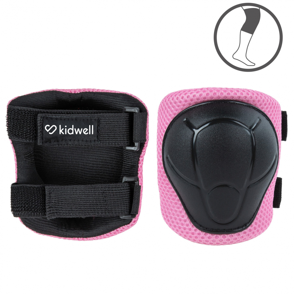 Set de protectie Kidwell Trix, genunchiere, cotiere si palme, marime S, 25-50 kg, Pink [7]