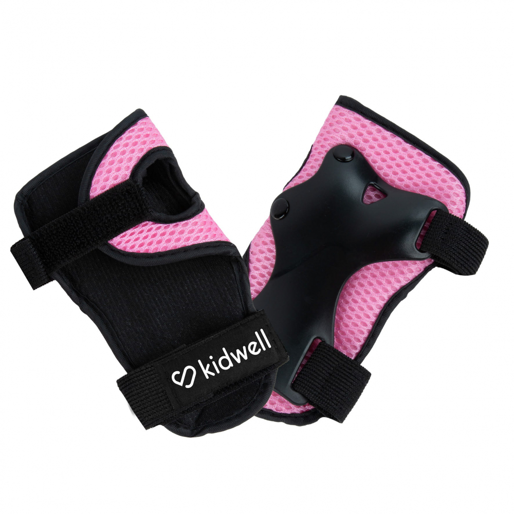 Set de protectie Kidwell Trix, genunchiere, cotiere si palme, marime S, 25-50 kg, Pink [10]