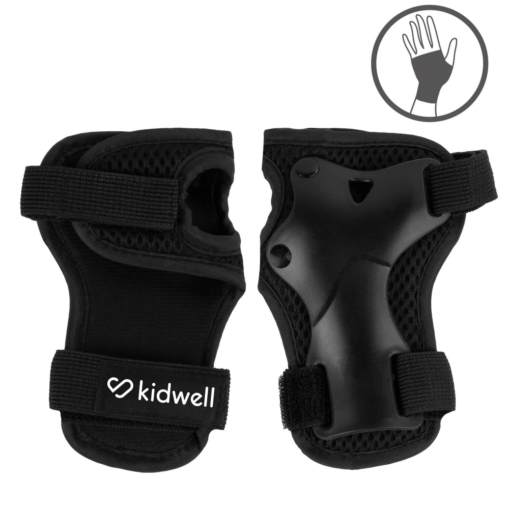 Set de protectie Kidwell Trix, genunchiere, cotiere si palme, marime S, 25-50 kg, Black [8]