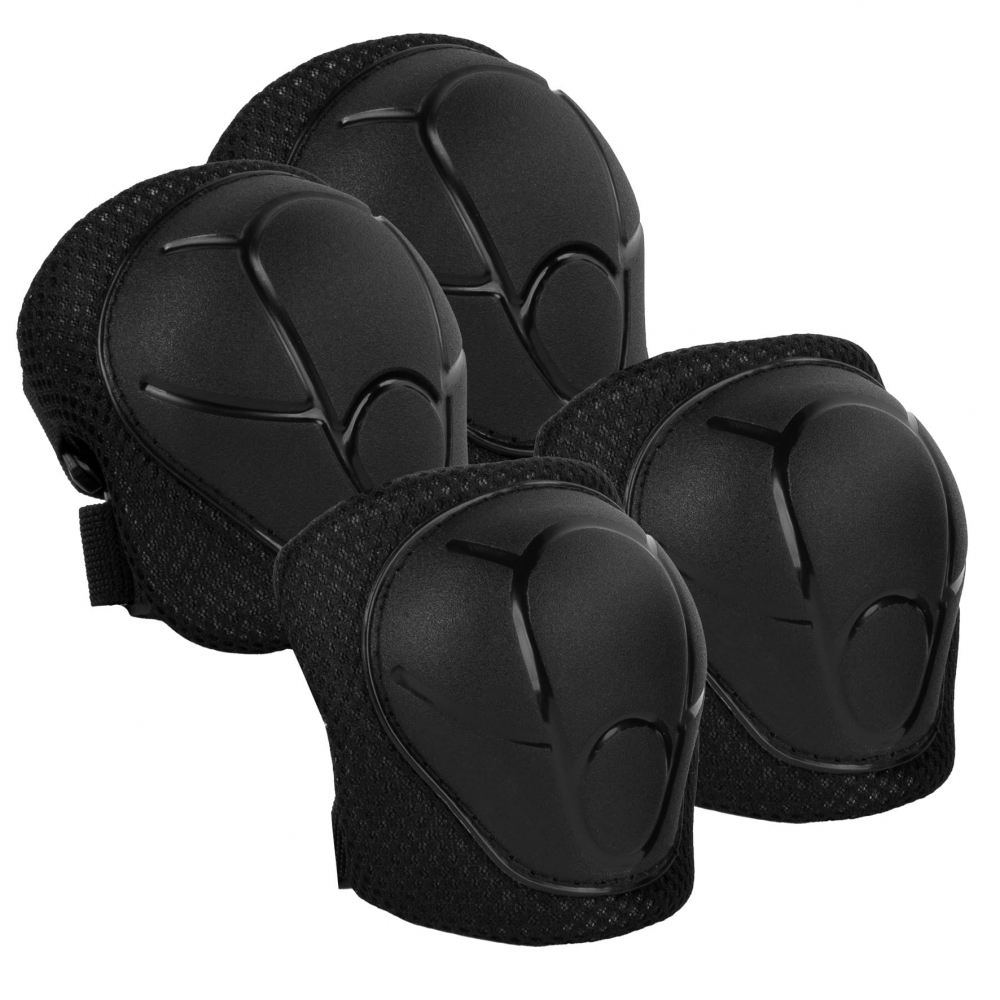 Set de protectie Kidwell Trix, genunchiere, cotiere si palme, marime M, 25-50 kg, Black [4]