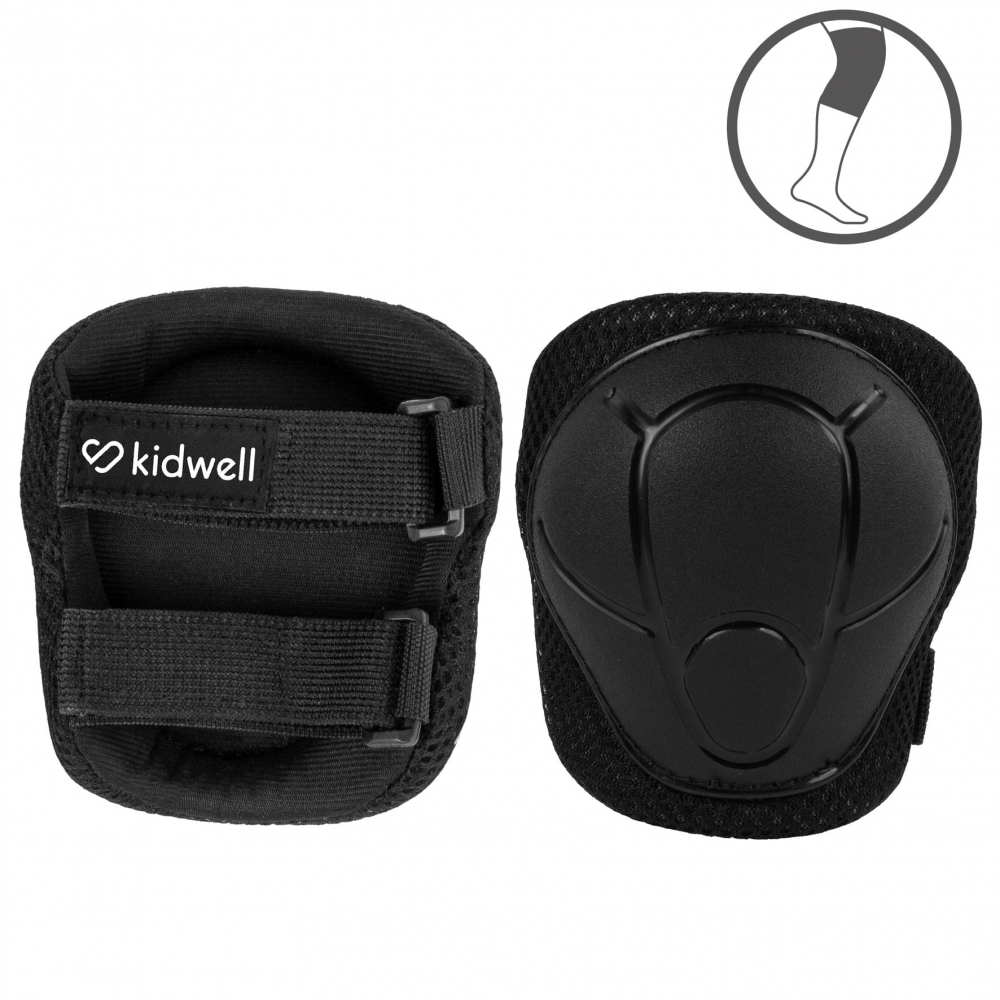 Set de protectie Kidwell Trix, genunchiere, cotiere si palme, marime S, 25-50 kg, Black [6]