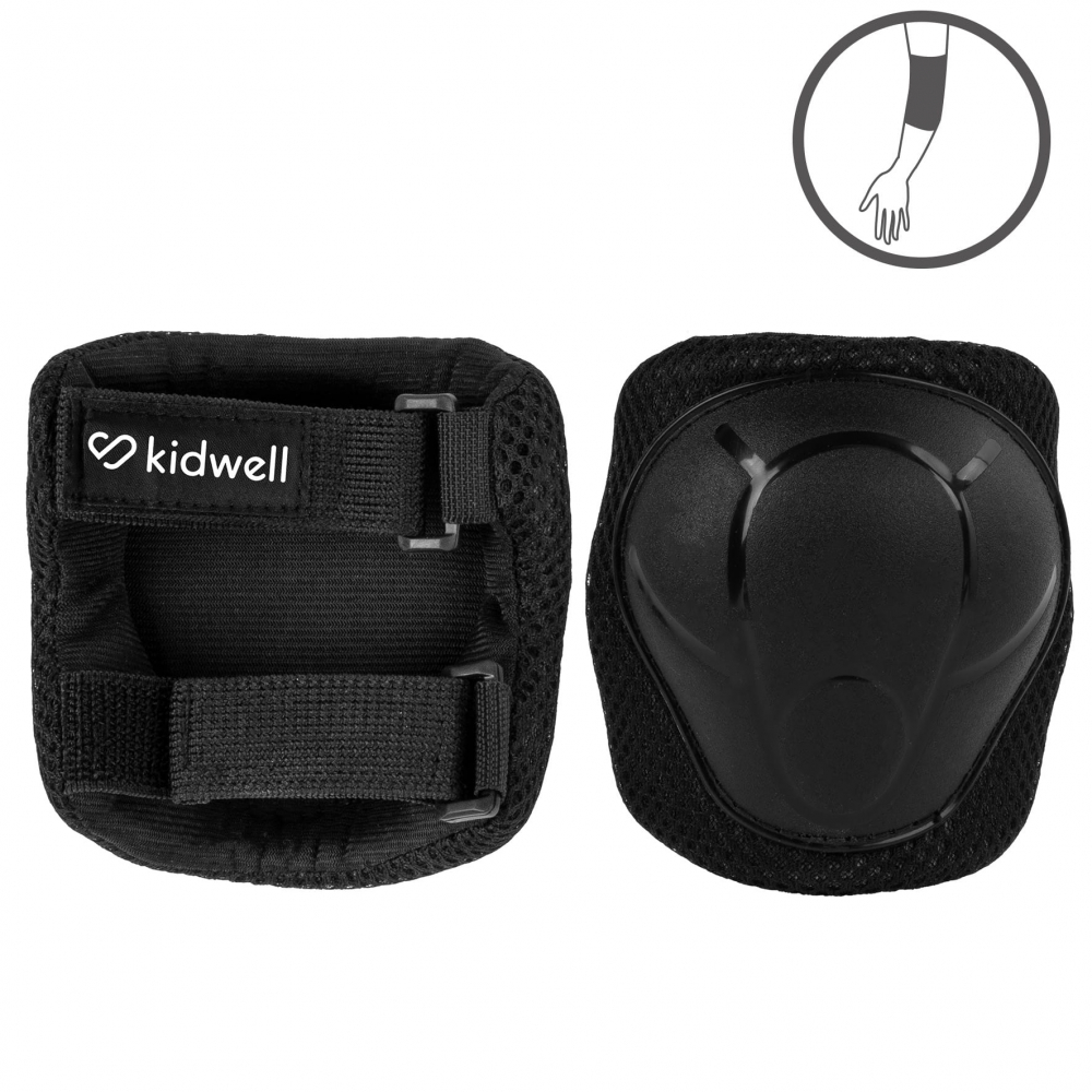 Set de protectie Kidwell Trix, genunchiere, cotiere si palme, marime S, 25-50 kg, Black [7]