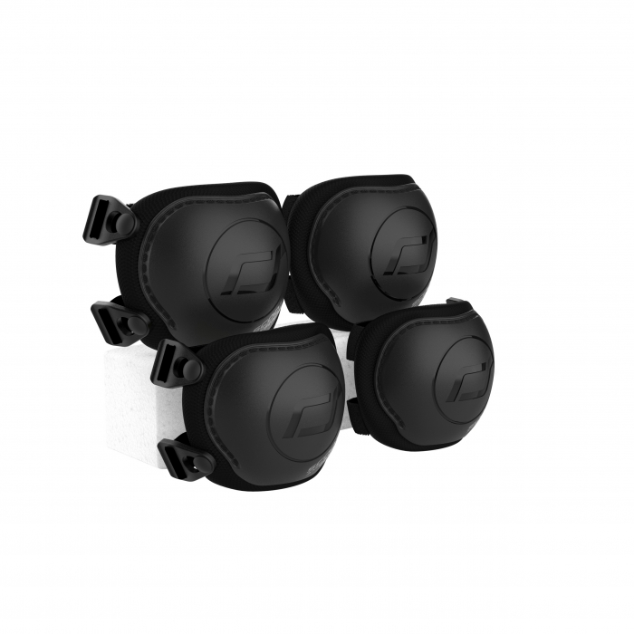 Set de protectie Scoot and Ride, genunchiere si cotiere, marime XXS, Black Ash [1]