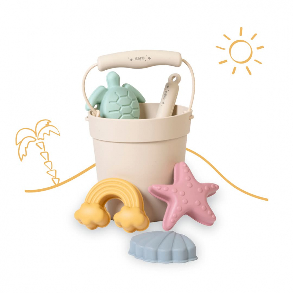 Set jucarii pentru plaja si nisip din silicon, "Play & Fun", Neutru [8]