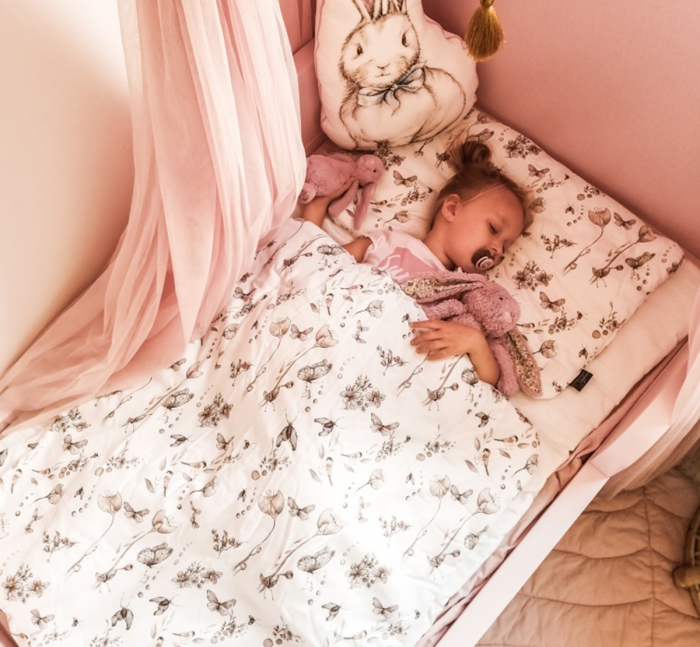 Set pilota 220x75 cm si perna 40 x 60 cm pentru preșcolari, bumbac premium si umplutura hipoalergenică BabySoft, fata dubla, Boho [4]