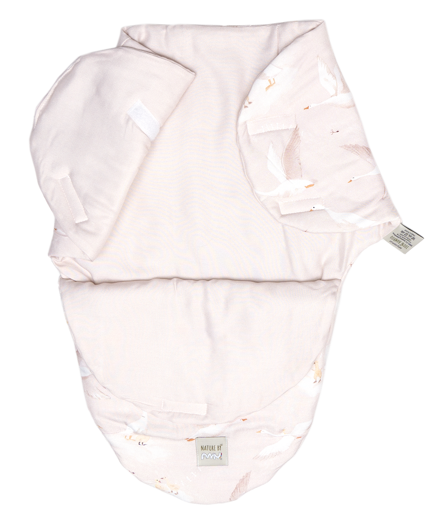 Sistem de infasare Nature Bamboo by Amy din Bambus cu umplutura antialergică BabySoft® + Cadou Rucsăcel Gasca bej [2]