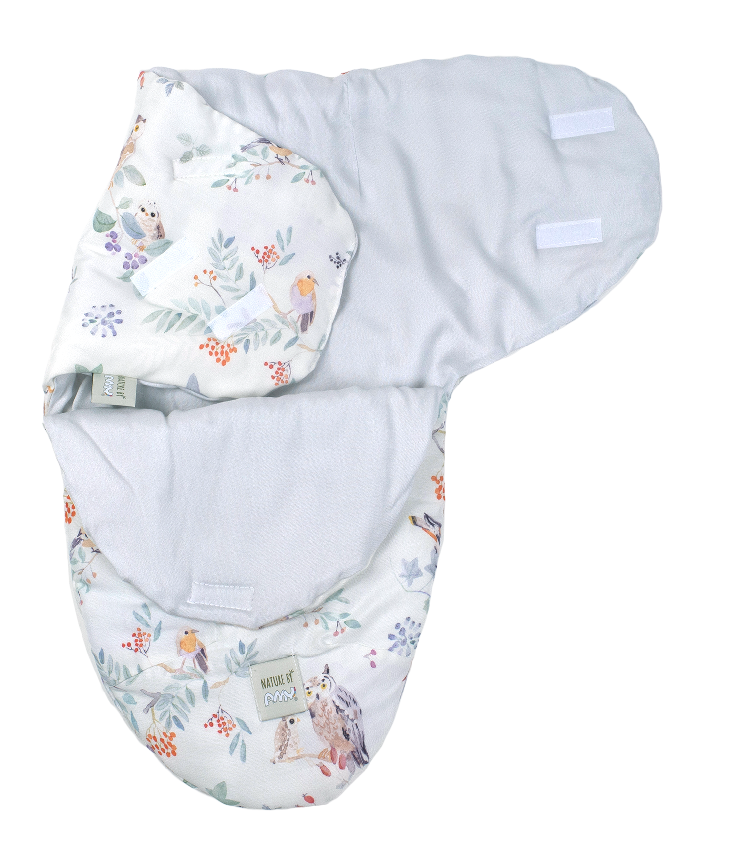 Sistem de infasare Nature Bamboo by Amy din Bambus cu umplutura antialergică BabySoft®  + Cadou Rucsăcel Pasari mint [2]
