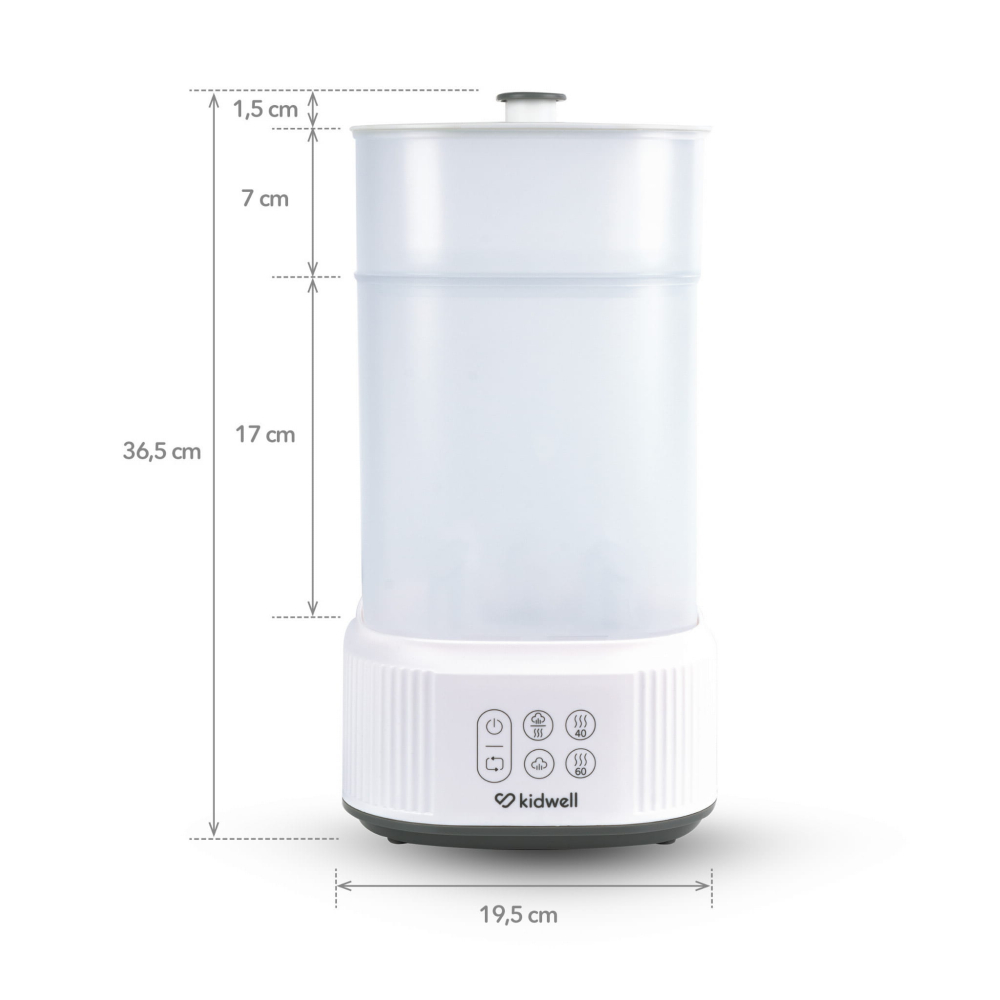 Sterilizator cu abur pentru biberoane și accesorii cu uscător integrat Kidwell PURO 2 în 1 [7]