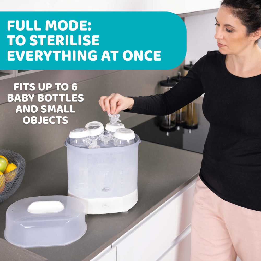 Sterilizator electric cu aburi Chicco 3 in 1 Steril Natural, 0luni+ [11]