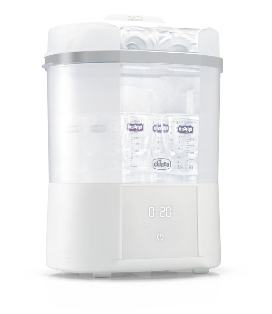 Sterilizator electric digital Chicco cu uscator biberoane si accesorii mici, 0luni+ [12]