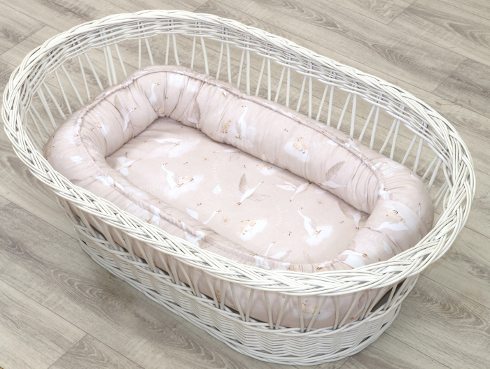 Suport de dormit Babynest, Reversibil, 70x45 cm, Bumbac Gasca bej [3]