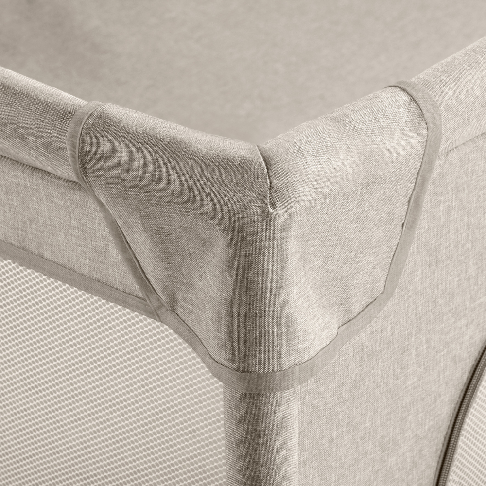 Țarc pliabil copii Kidwell FANKO 130x130 cm Beige, pentru apartament, spațiu optimizat, sigur, 0–6 ani [7]