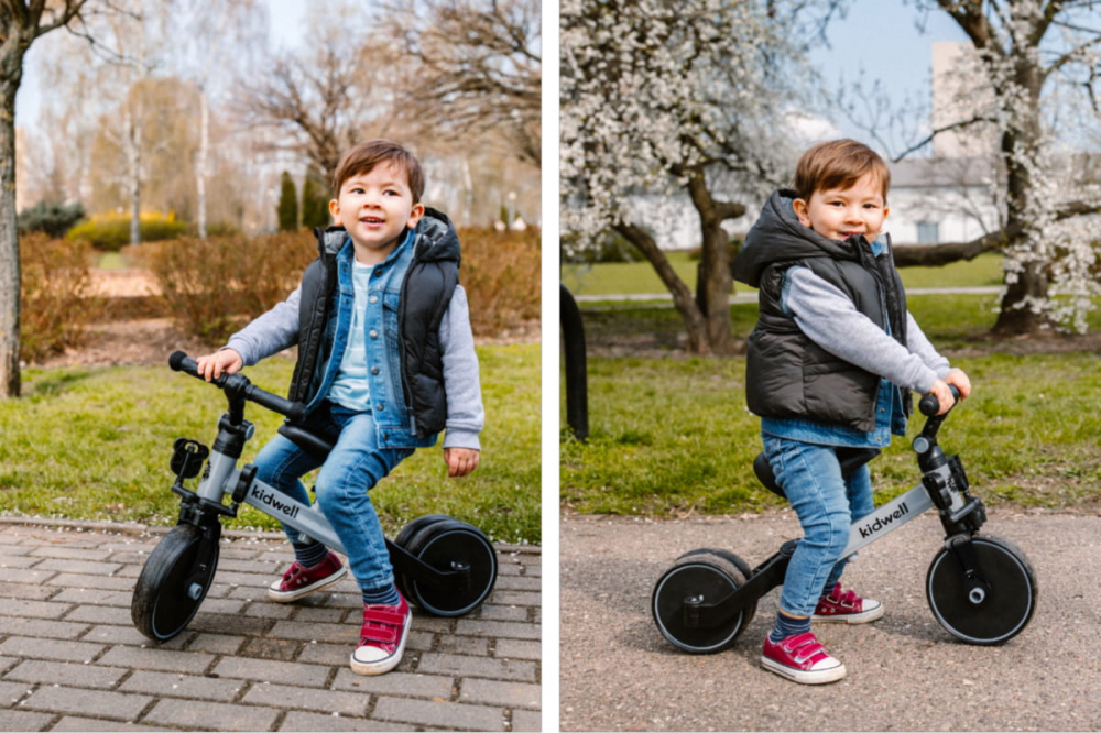 Tricicleta si bicicleta Pico Cool Gray 3 in 1, Kidwell [15]